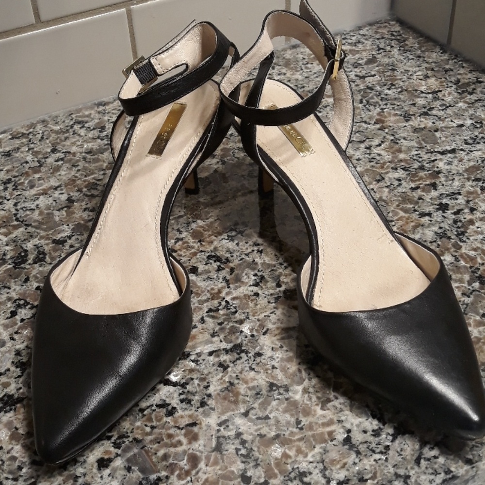 Louise et Cie black kitten heels